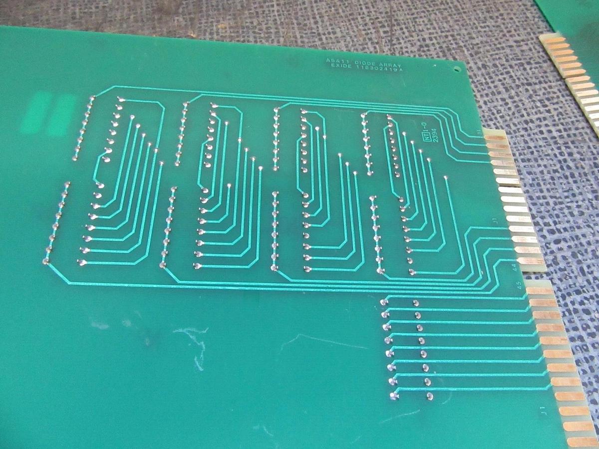 Used EXIDE A5A11 DIODE ARRAY CIRCUIT BOARD 118302419 REV A 101072406 REVISION B