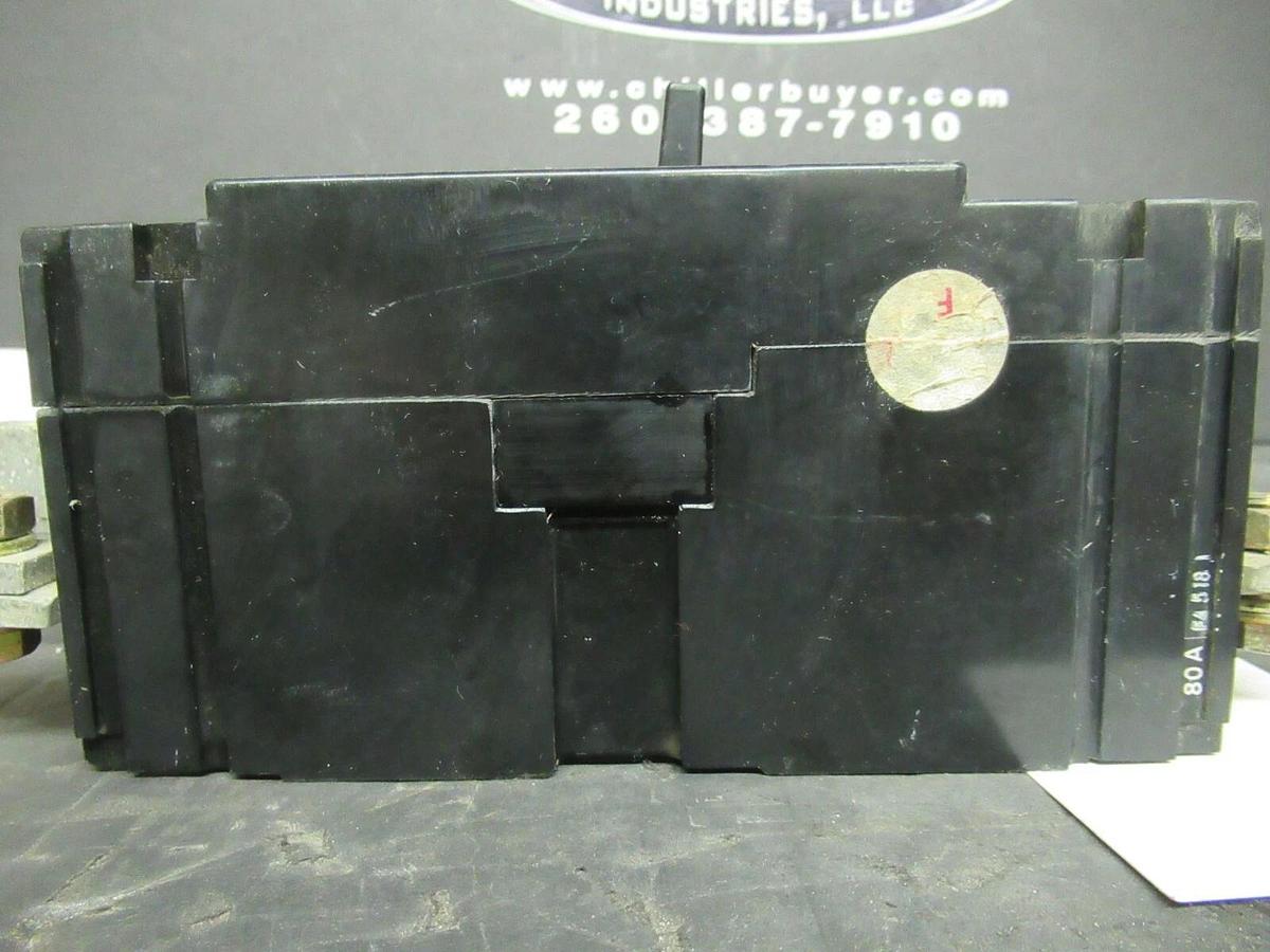 Used 80 AMP FUJI ELECTRIC BREAKER BU-ESB3080 600 VAC 3 POLE