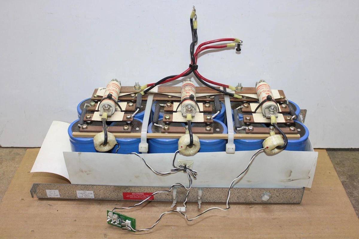 Used NIPPON CHEMI-CON CAPACITOR BANK U36D292 120110008-001 5800 uF 300 VOLT