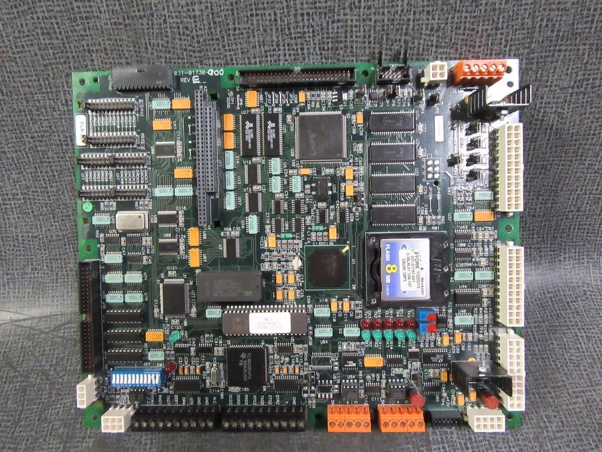 Used YORK 8 MB FLASH CIRCUIT BOARD FOR CHILLER CONTROL  MODEL: 031-01730-000 REV E