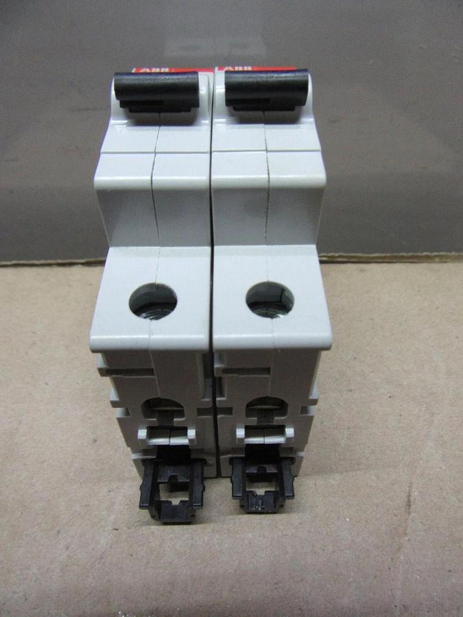 Used LOT OF 2 ABB S202-K3A 230/400 VOLT 3 AMP SINGLE POLE **WARRANTY INCLUDED**