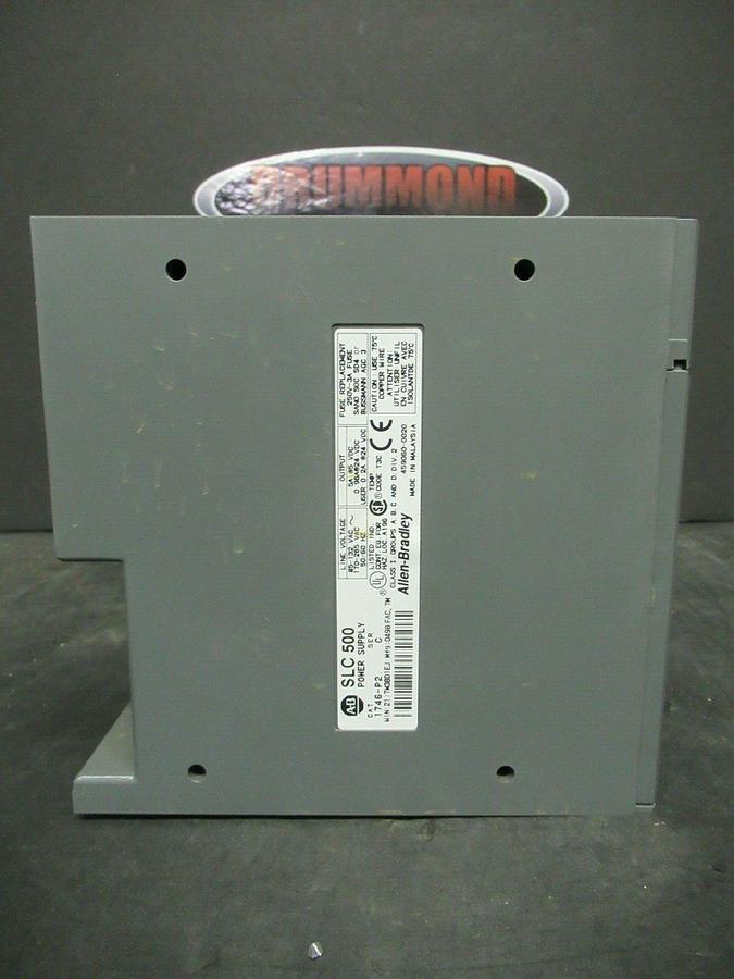 Used ALLEN BRADLEY SLC 500 POWER SUPPLY 1746-P2 SER. C W/ 1746-A7 SER.B 7 SLOT RACK