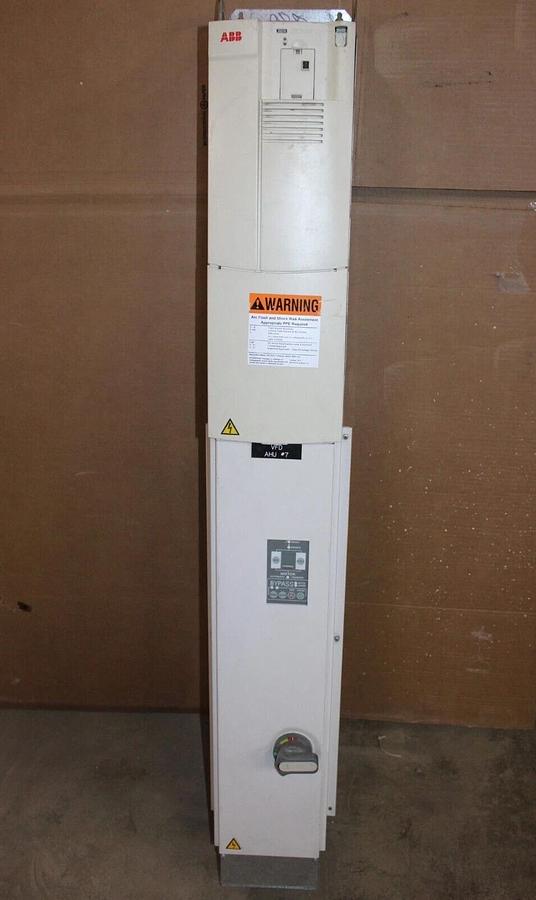 Used ABB VARIABLE SPEED DRIVE ACH401602532 480 VAC 3-PHASE *W/ BYPASS* *NO KEYPAD*