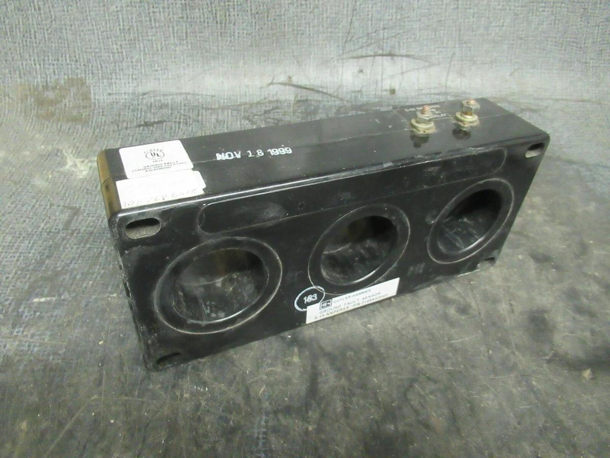 Used CUTLER HAMMER GROUND FAULT SENSOR 2149A32H01 5-15 AMP **WARRANTY**