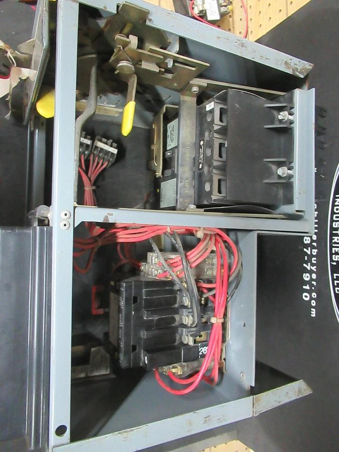 Used SQUARE D 30 AMP MOTOR CONTROL BUCKET MODEL 5 NEMA SIZE 1 STARTER COMBINATION