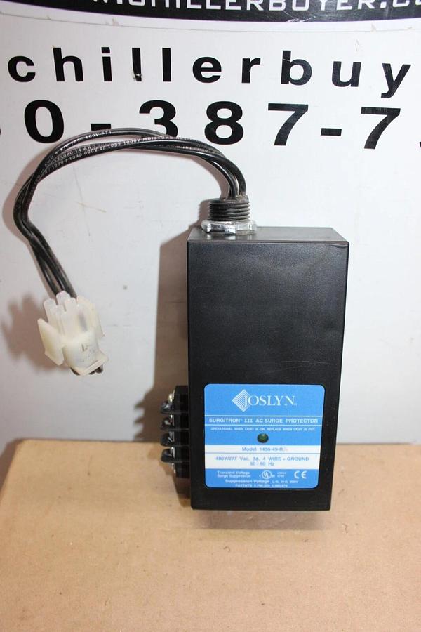 Used JOSLYN AC SURGE PROTECTOR SURGITRON III 1456-49-R 480Y/277V 3-PHASE 4-WIRE