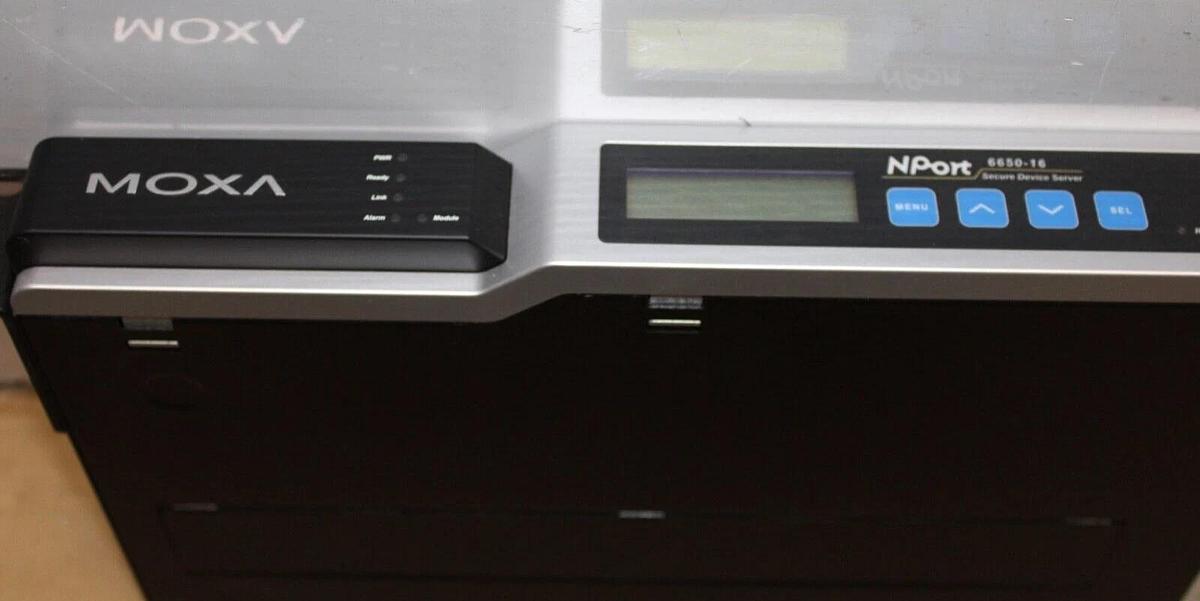 Used MOXA NPORT SECURE DEVICE SERVER NPORT 6650-16 REV. 1.5 16-PORT *WARRANTY*