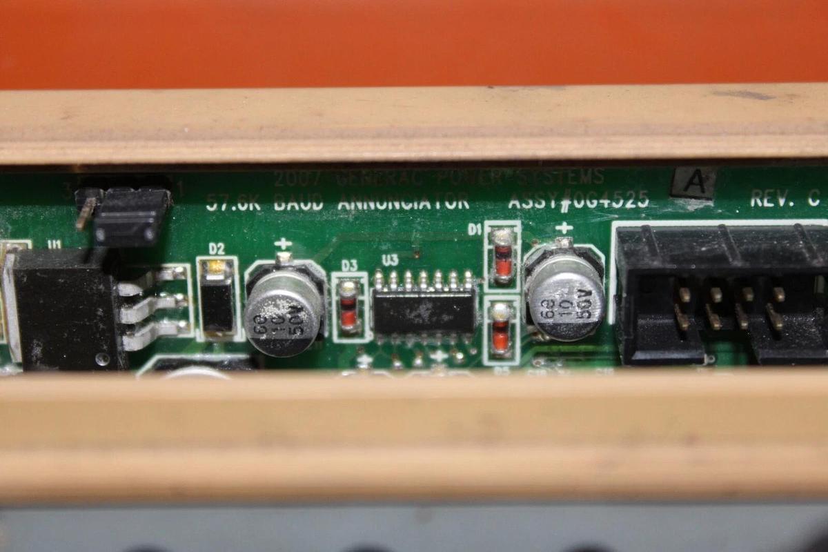 Used GENERAC LIGHT REMOTE ANNUNCIATOR ALARM CONTROL MODULE 0G5719 0G4525