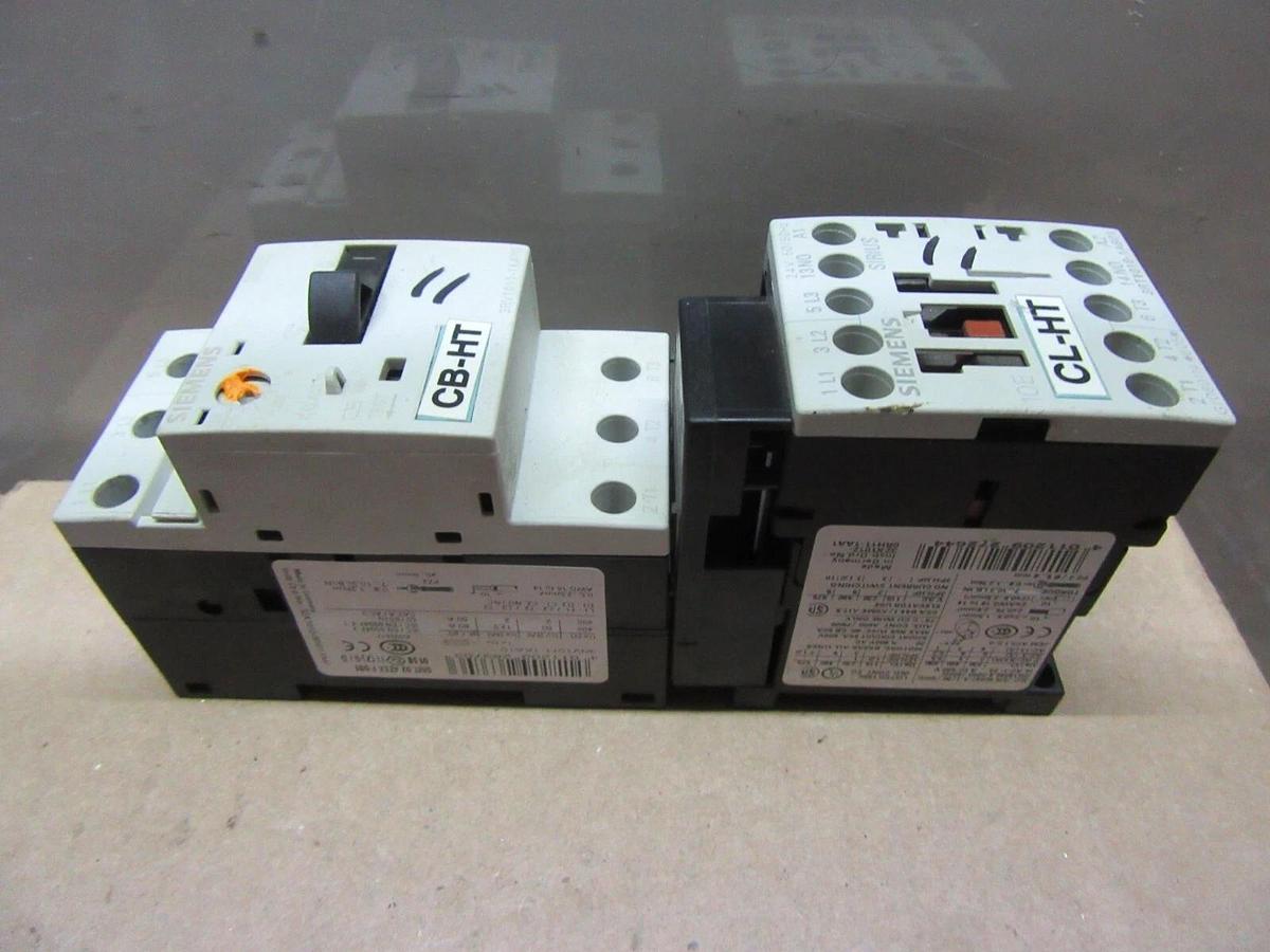 Used SIEMENS STARTER 3RT1016-1AB01 W/ 3RV1011-1KA10 600 VOLT 5 HP 20 AMP **WARRANTY**