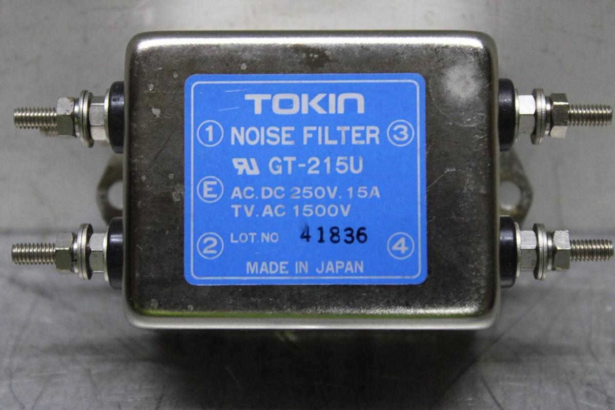 Used TOKIN NOISE FILTER GT-215U 250 VOLT 15 AMP 1500 VOLT TV **WARRANTY INCLUDED**