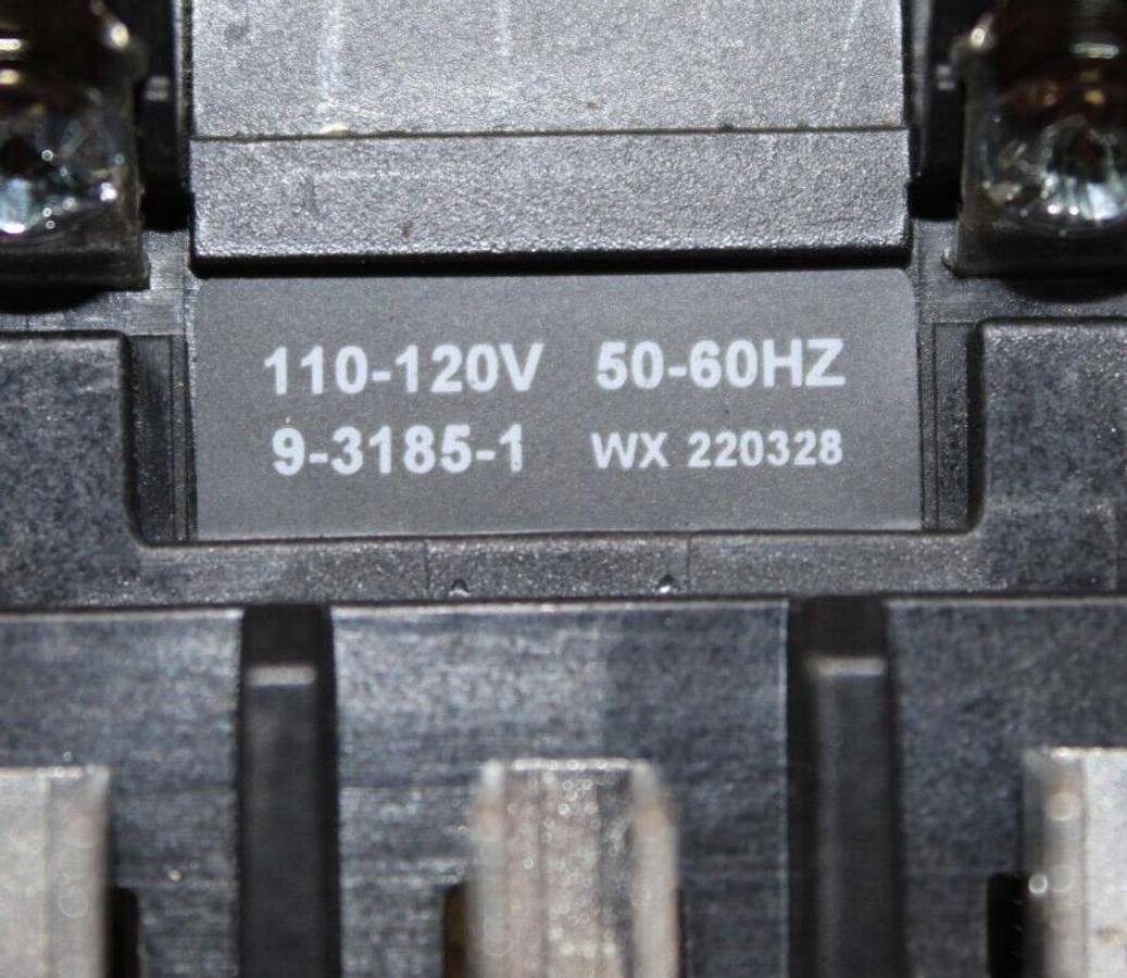 Used EATON CONTACTOR C25DND325 25 AMP 600 VAC 3-POLE 3-PHASE 10 HP 7.5 KW COIL: 120V