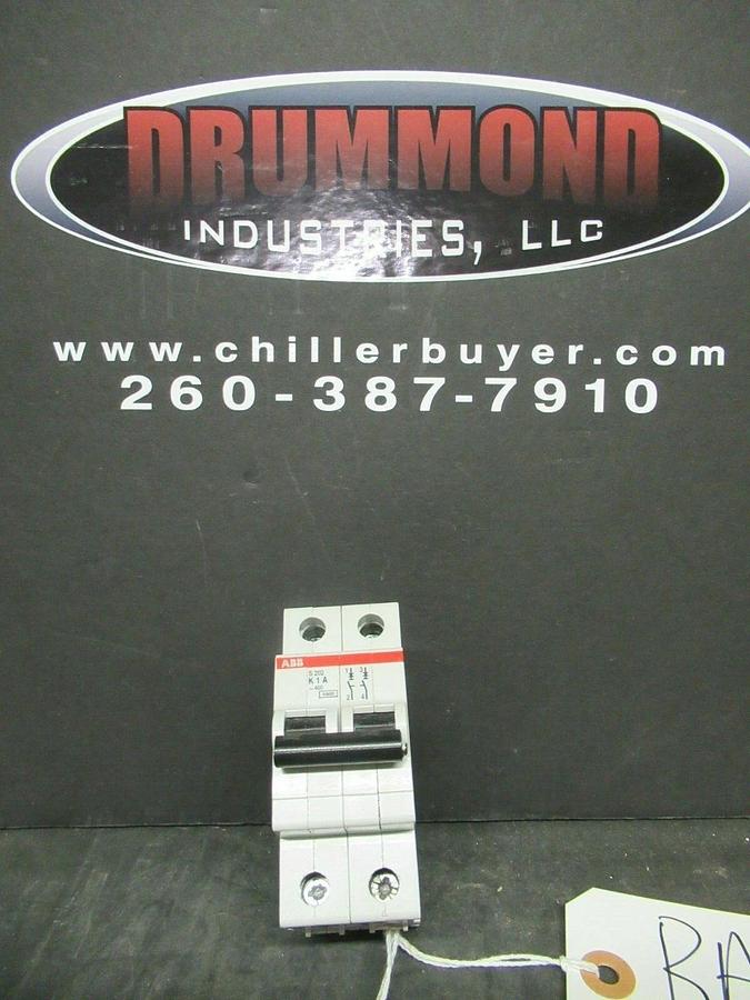 Used 1 AMP ABB BREAKER S202-K1 400 VAC 2 POLE **WARRANTY INCLUDED**