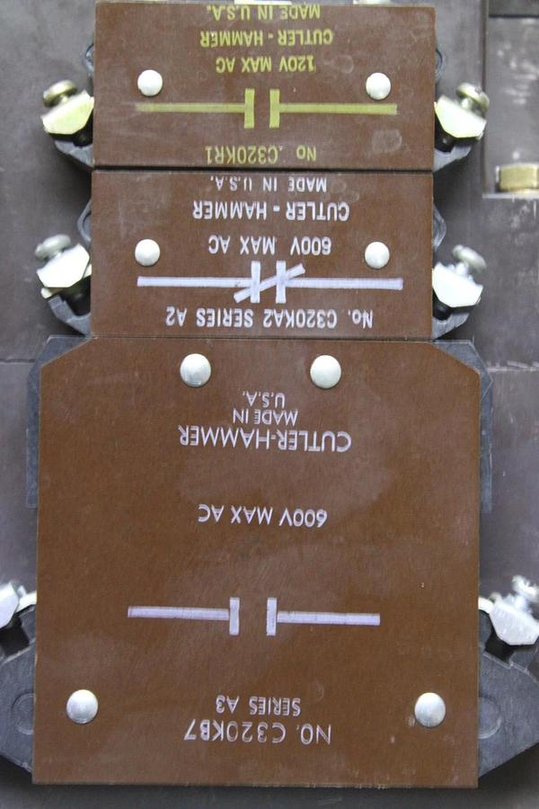 Used CUTLER-HAMMER NEMA CONTACTOR C10GN3 NEMA SIZE 5 270 AMP 600 VOLT 3-PHASE