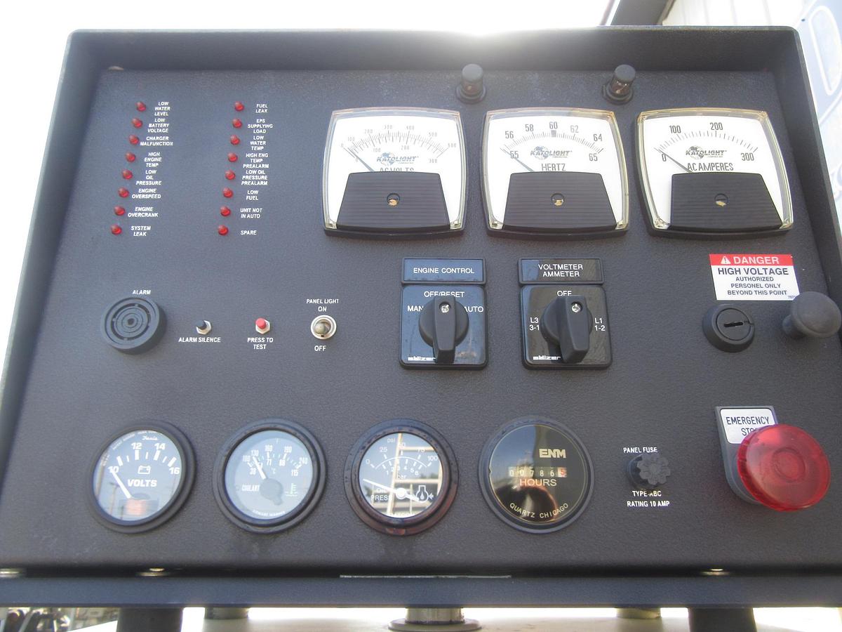 Used 60 KW DIESEL GENERATOR KATOLIGHT 120/240V RE-CONNECTABLE 786 HRS VIDEO WE SHIP