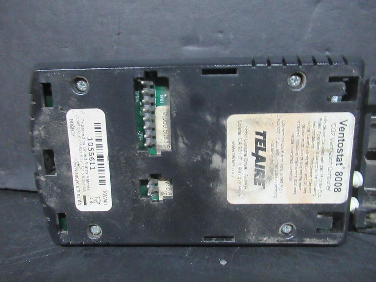 Used TELAIRE VENTOSTAT 8008 CO2 VENTILLATION CONTROLLER **WARRANTY INCLUDED**