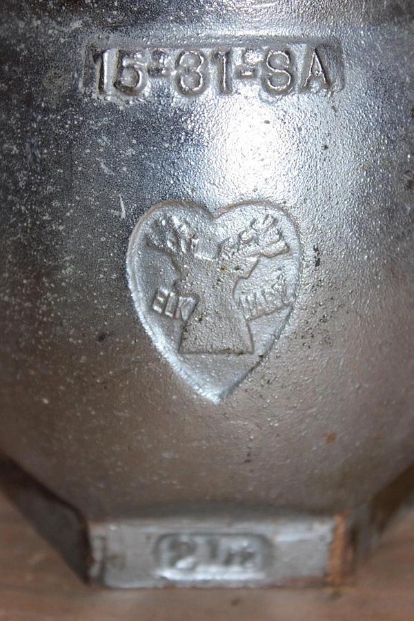 Used ELKHART BRASS U ANGLE FIRE HOSE VALVE 2.5" 15-31-SA 300 PSI **WARRANTY**