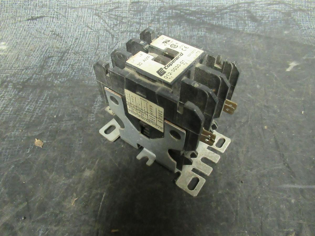 Used 30 AMP COPELAND CONTACTOR 012-3030-01 600 VOLTS 15 HP 40 AMP/RES **WARRANTY**