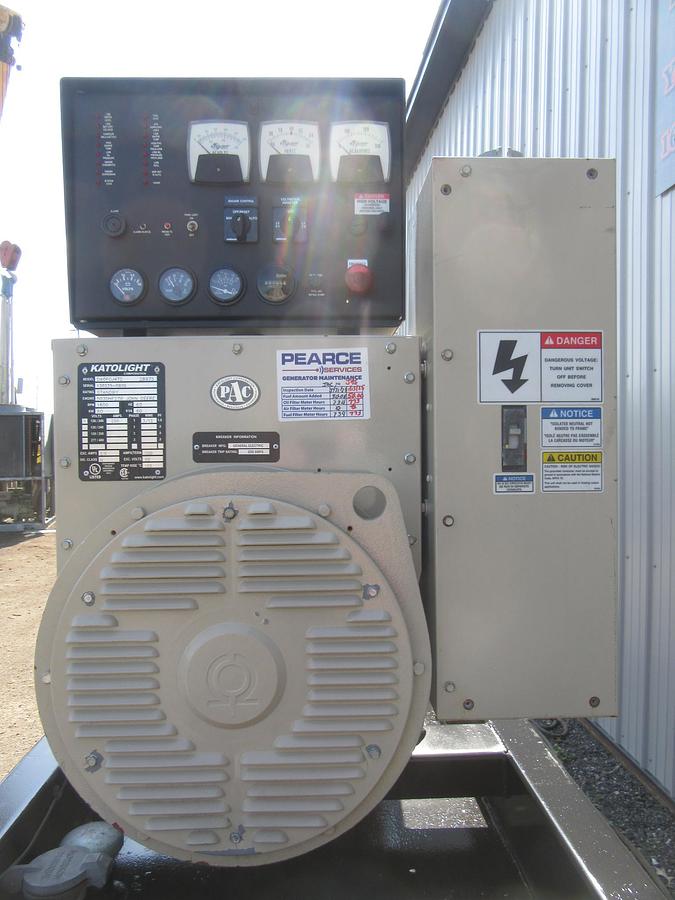 Used 60 KW DIESEL GENERATOR KATOLIGHT 120/240V RE-CONNECTABLE 786 HRS VIDEO WE SHIP