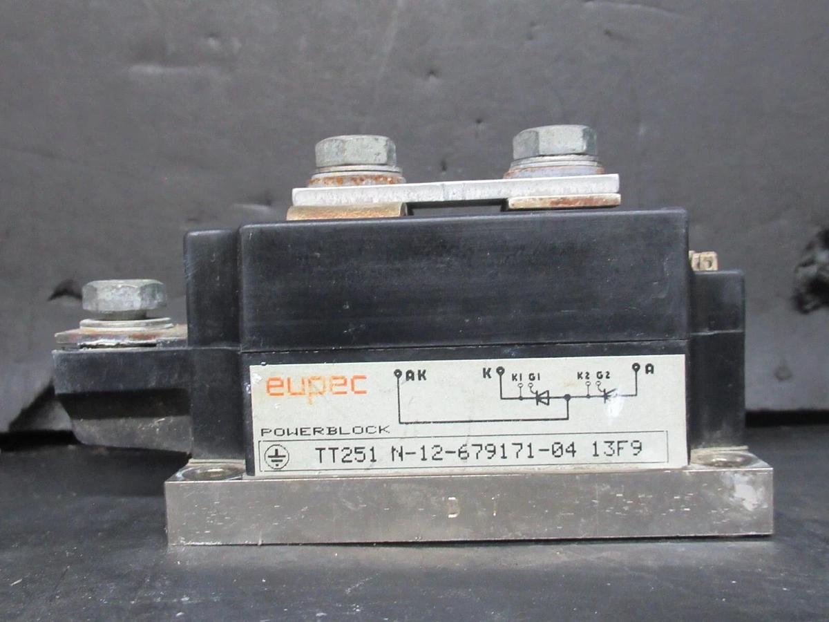 Used EUPEC POWERBLOCK IGBT POWER MODULE TT251N-12-679171-04-13F9 *WARRANTY INCLUDED*
