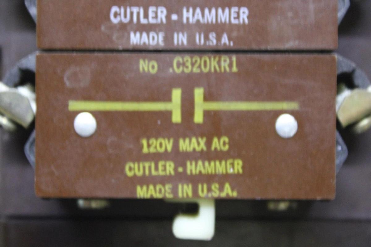Used CUTLER-HAMMER NEMA CONTACTOR C10GN3 NEMA SIZE 5 270 AMP 600 VOLT 3-PHASE