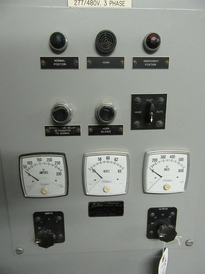Used RUSSELECTRIC AUTOMATIC TRANSFER SWITCH RMT-2603CEHW 260 AMP 480/277 VOLT