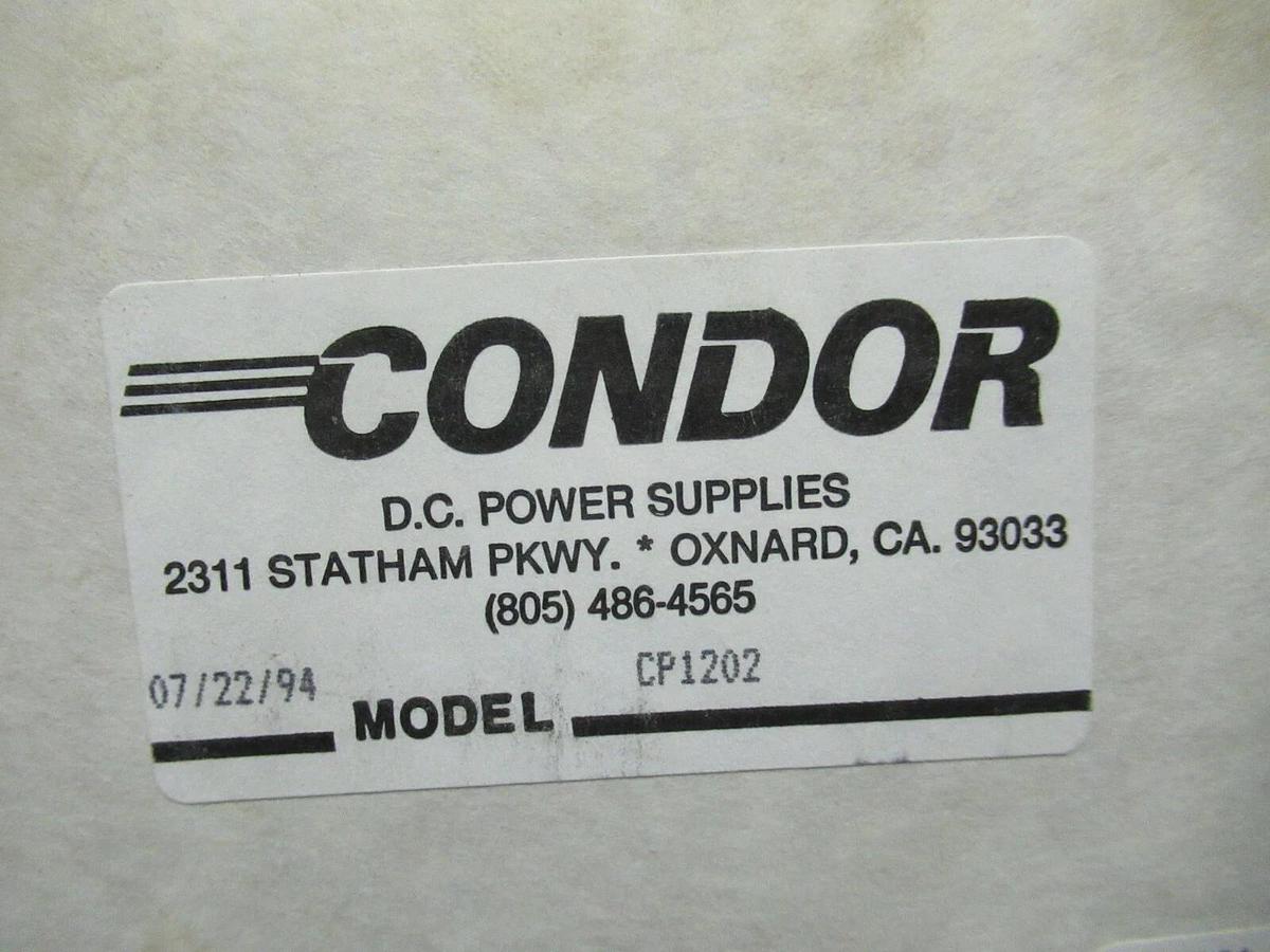 NEW SURPLUS CONDOR CP1202 DC POWER SUPPLY 120/240 VAC TO 20 VDC @ 4 AMPS