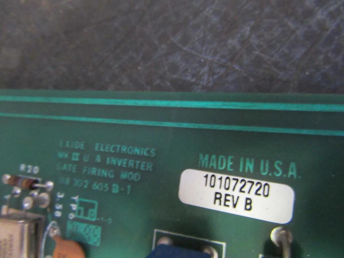 Used EXIDE MK 2-U INVERTER GATE FIRING MOD 101072720 REV B **WARRANTY INCLUDED**