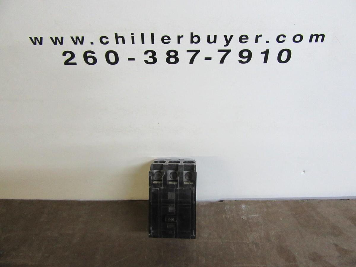 Used SQUARE D BOLT-ON HACR BREAKER QOB3100 100 AMP 240 VAC 3-POLE **WARRANTY**