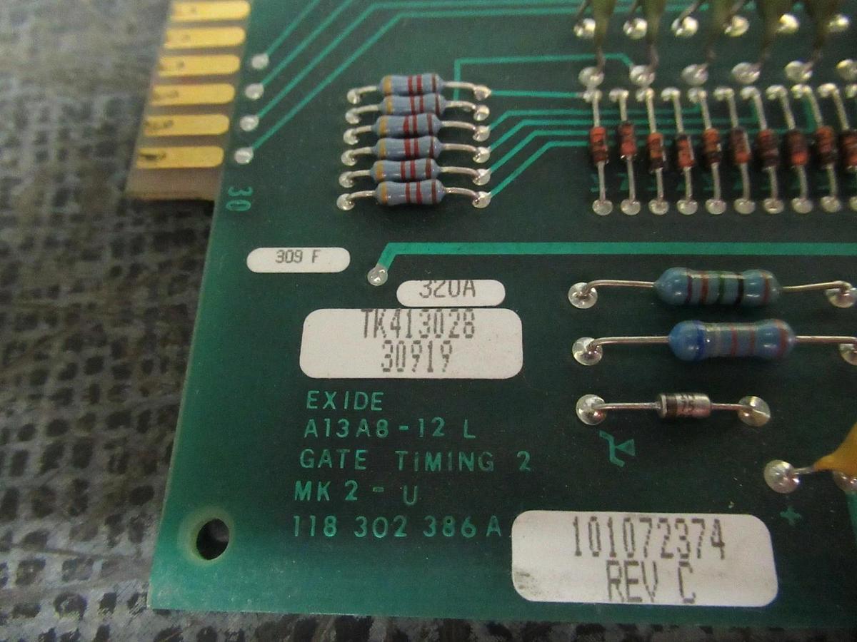 Used EXIDE GATE TIMING 2 CARD CIRCUIT BOARD 101072374 REV C  *WARRANTY INCLUDED*