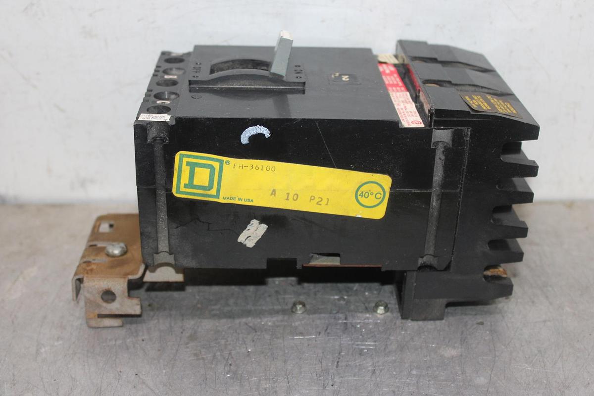 Used SQUARE D I-LINE CIRCUIT BREAKER FA36050 50 AMP 600 VAC 3-POLE