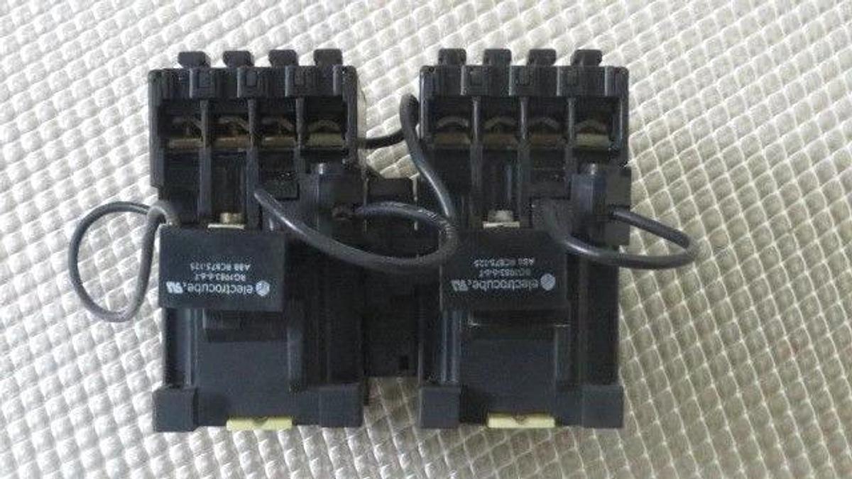 Used ABB B12-30-10 X 2 REVERSE CONTACTORS WITH 120V COILS AND RV NETWORK RG1983-6-6-T