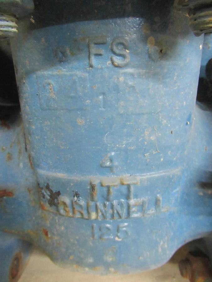 Used ITT GRINNELL 6020 MANUAL GATE VALVE 125S 200 WOG BRONZE TRIM **WARRANTY**