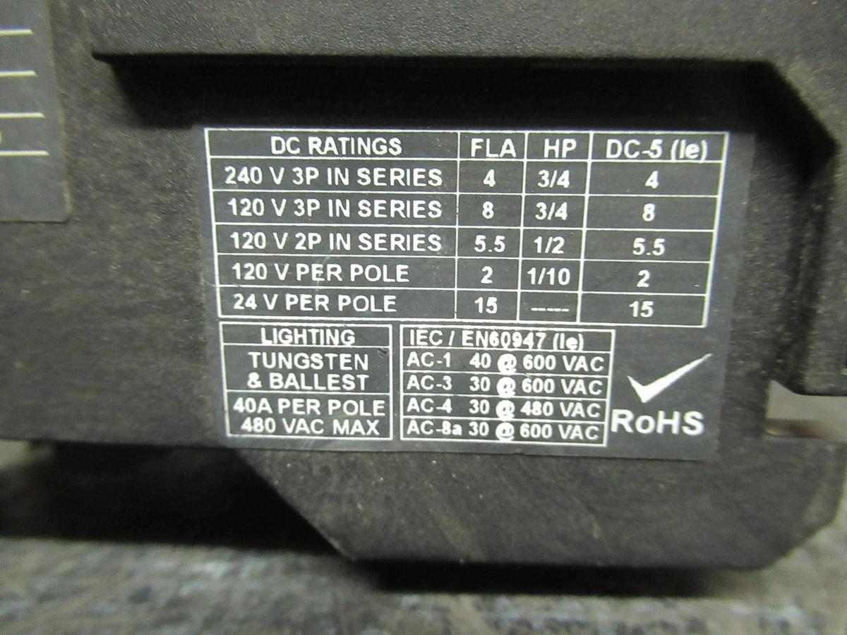 Used COPELAND CONTACTOR 012-3030-00 15HP 30A 40A/RES **WARRANTY INCLUDED**