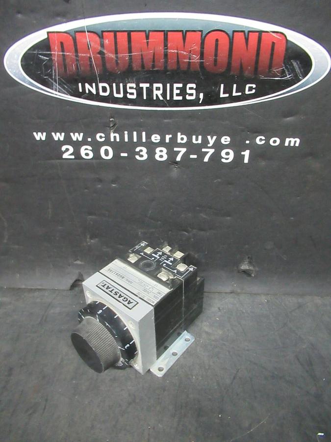 Used AGASTAT TIME DELAY RELAY 1.5-15 SECONDS 7012OC 24 VDC VOIL 600 VAC 10 AMP