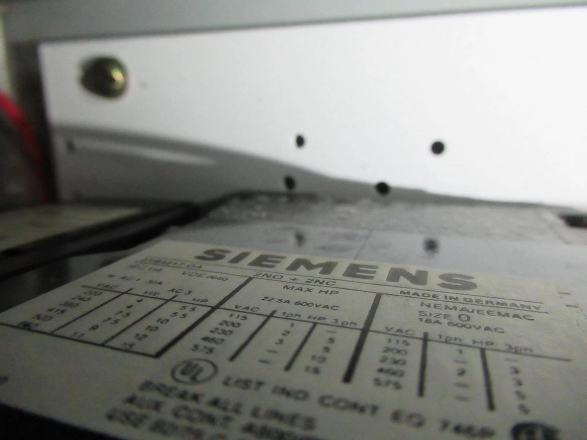 Used SIEMENS COMBINATION STARTER SCN2B4210A85200N4 600A NEMA SIZE 0 **WARRANTY**