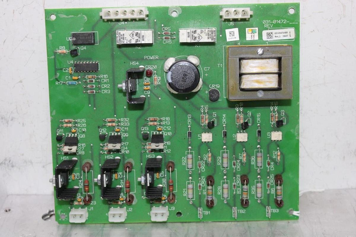 Used YORK CHILLER SCR LOGIC TRIGGER CIRCUIT BOARD 031-01472-000 REV. L **WARRANTY**