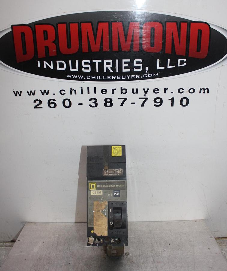 Used SQUARE D I-LINE CIRCUIT BREAKER FC24060AB SERIES 3 60 AMP 480 VAC 2-POLE