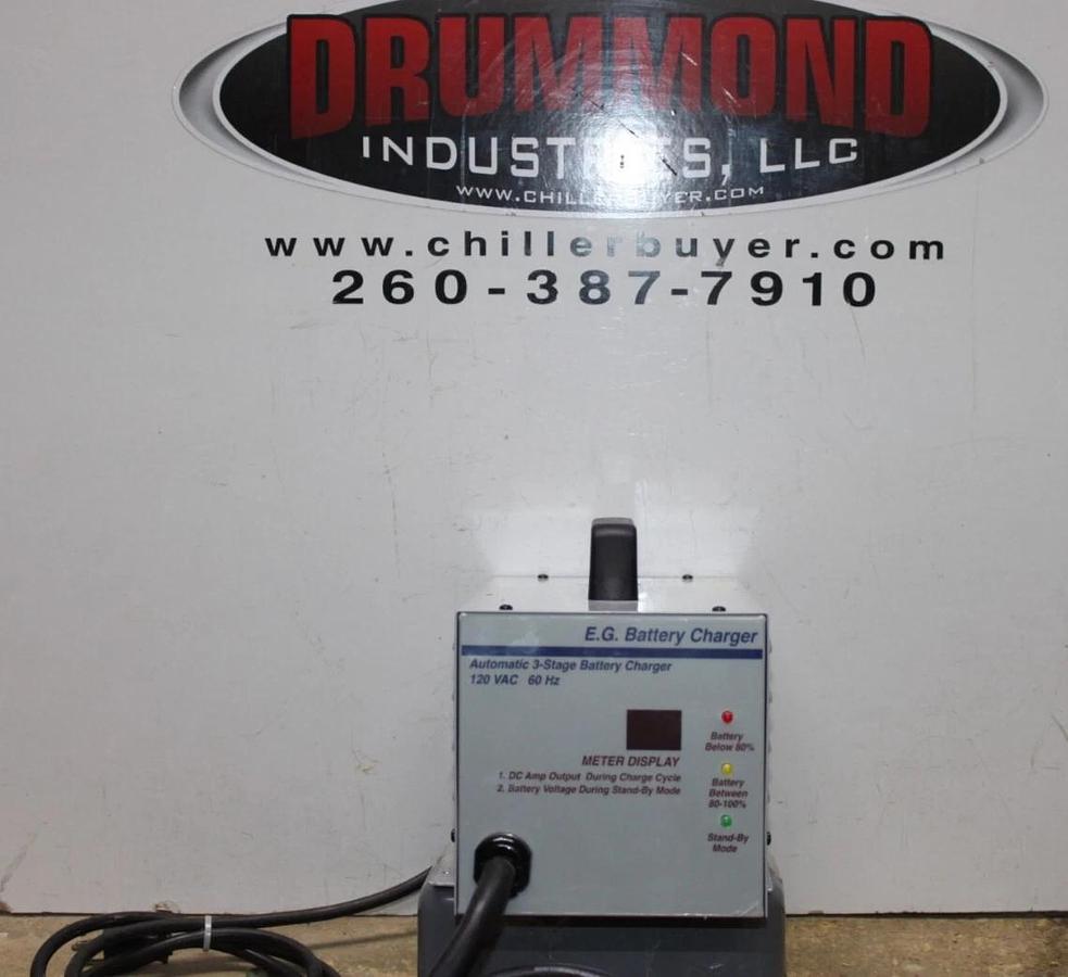 Used E.G. AUTOMATIC 3-STAGE BATTERY CHARGE 120 VAC 8 AMP 60 HZ FCE-32-25 *WARRANTY*