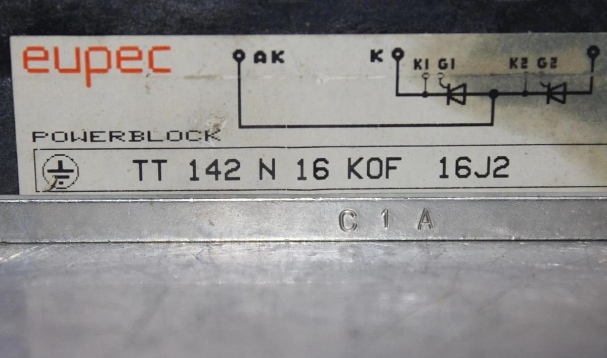 Used EUPEC IGBT POWERBLOCK MODULE TT-142-N-16-KOF-16J2 **WARRANTY INCLUDED**