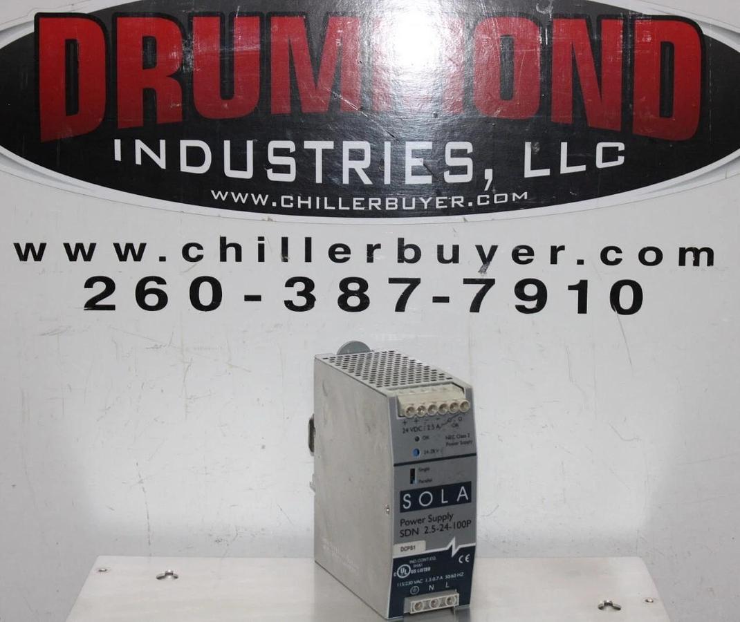 Used EMERSON SOLA POWER SUPPLY SDN-2.5-24-100P 115/230 VAC 1.3-0.7 AMP *WARRANTY*