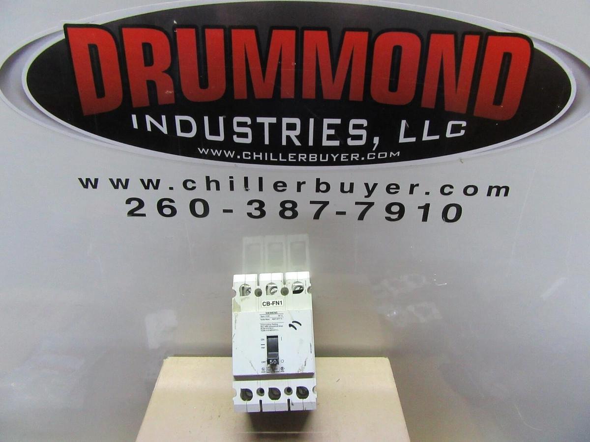 Used SIEMENS CIRCUIT BREAKER CQD350 480/277 VAC 50 AMP 3-POLE **WARRANTY**
