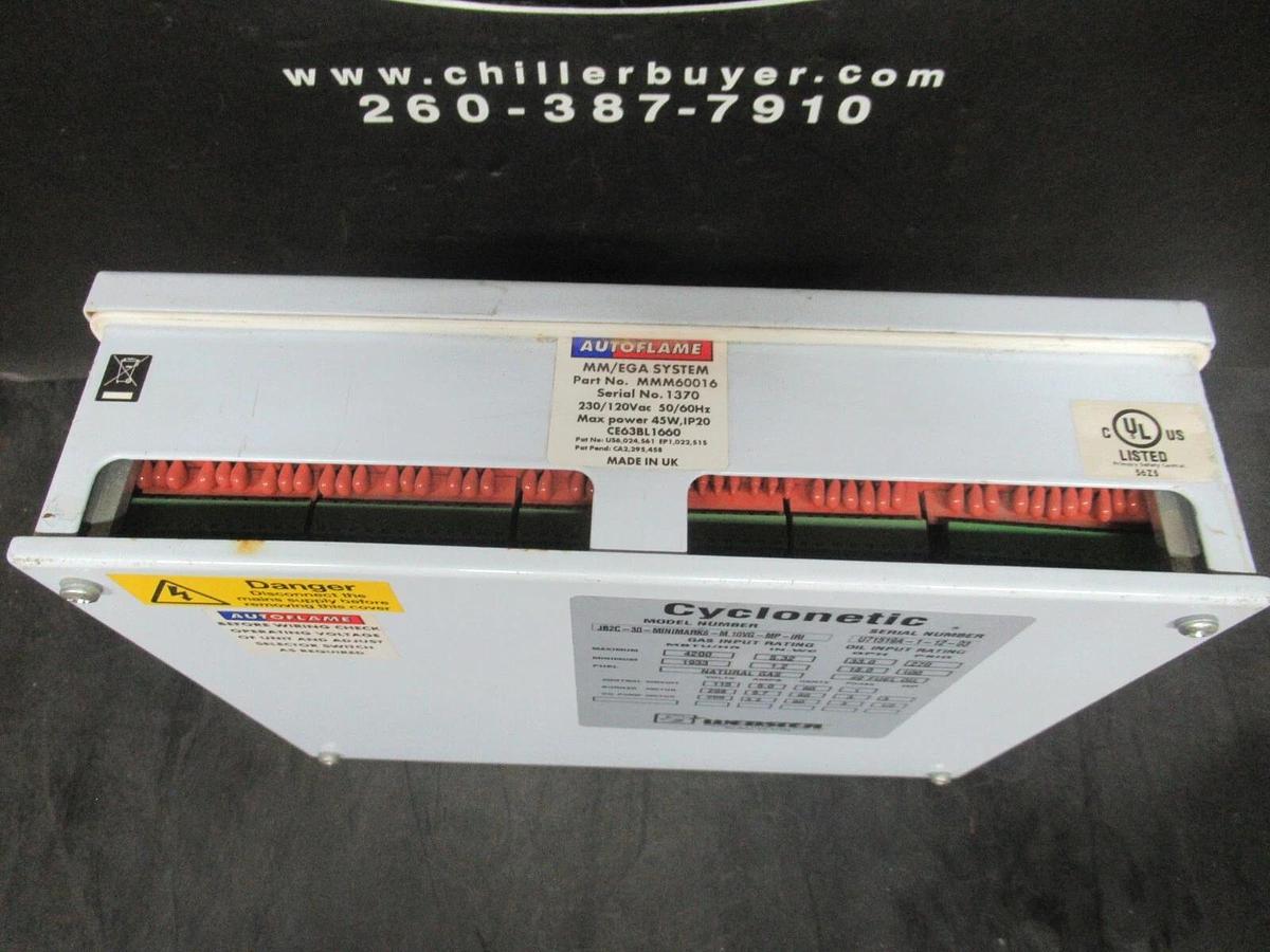 Used AUTOFLAME MM/EGA SYSTEM MM60016 MK. 6 230 VAC 45 W COMBUSTION MANAGEMENT SYSTEM