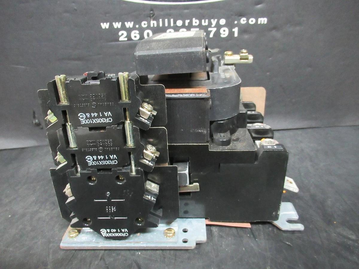 Used GE CONTACTOR CR305E0**AALH NEMA SIZE 3 600 VAC 100 AMP 50 HP 480 VOLT COIL