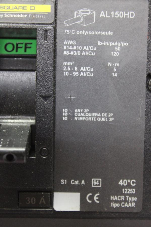 Used SQUARE D I-LINE CIRCUIT BREAKER LC36300 300 AMP 600 VAC 3-POLE