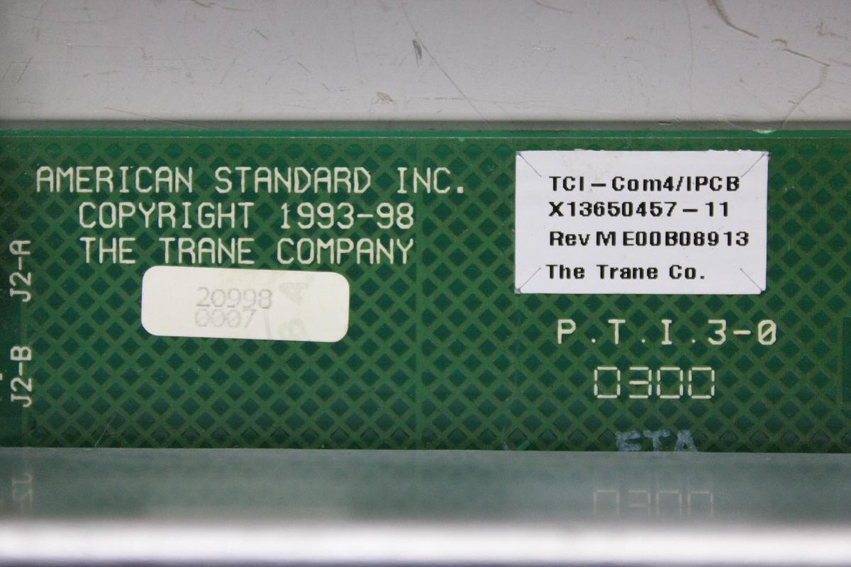 Used STACKED TRANE CHILLER MODULES X13650477-08 REV. J W/ X13650476-06 REV. J