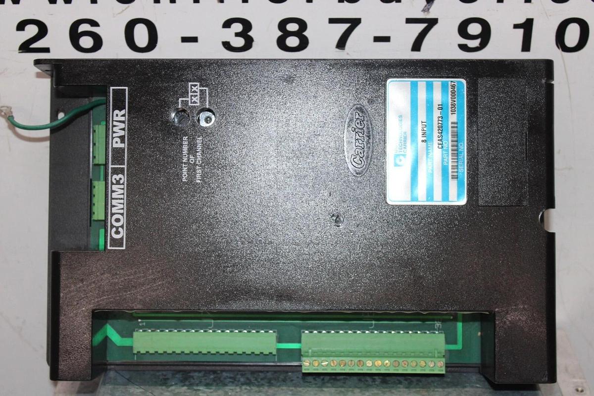 Used CARRIER 8-INPUT CHILLER MODULE CEAS420773-01 **WARRANTY INCLUDED**