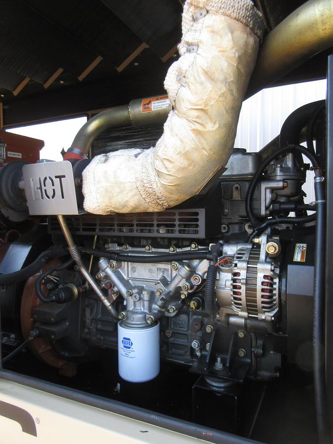 Used 60 KW DIESEL GENERATOR GENERAC 120/240 VOLT SOUND ENCLOSED VIDEO WE SHIP