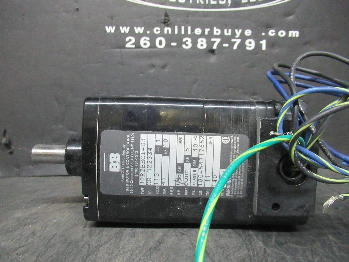 NEW SURPLUS B&B DC GEARMOTOR 30R2BECI-D3 115 VOLT 45 AMP 1 PHASE 1/30 HP