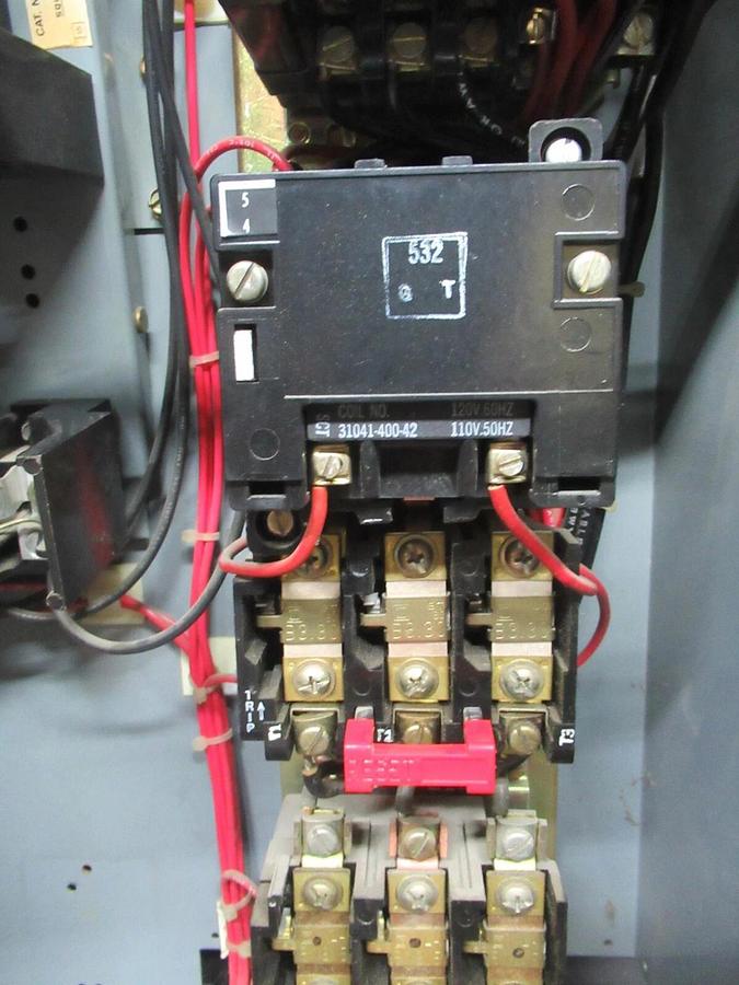 Used SQUARE D MCC MOTOR CONTROL STARTER 20" MODEL 5 W/ 8810SCO12 STARTER NEMA 1 10 HP