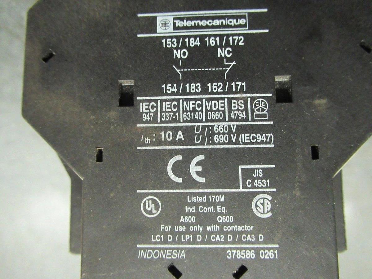 Used SCHNEIDER LP1D0901 600V 25A 7.5HP COIL: 24V **WARRANTY INCLUDED**